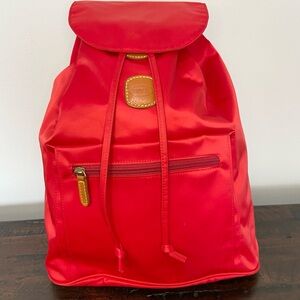 Bric's Milano X Bag Red Backpack PVC Leather Trim